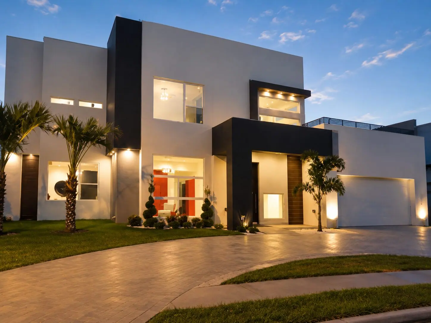 Custom home exterior built by Breman Construction in the Rio Grande Valley, TX