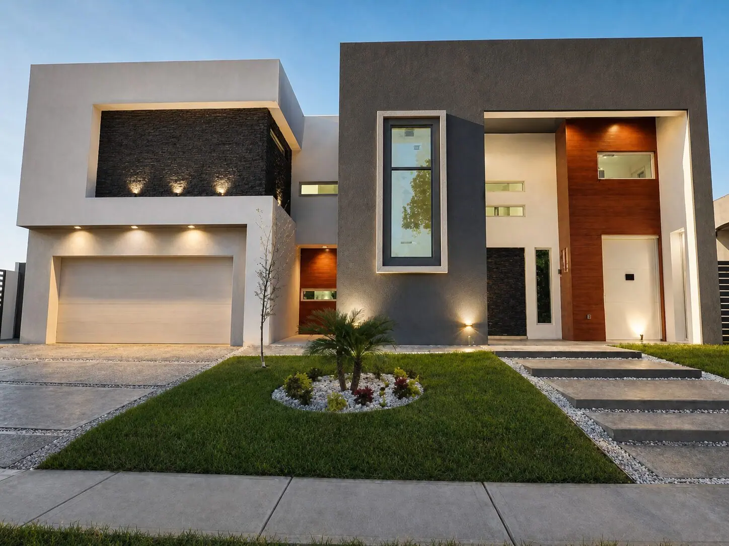 Custom home exterior built by Breman Construction in the Rio Grande Valley, TX