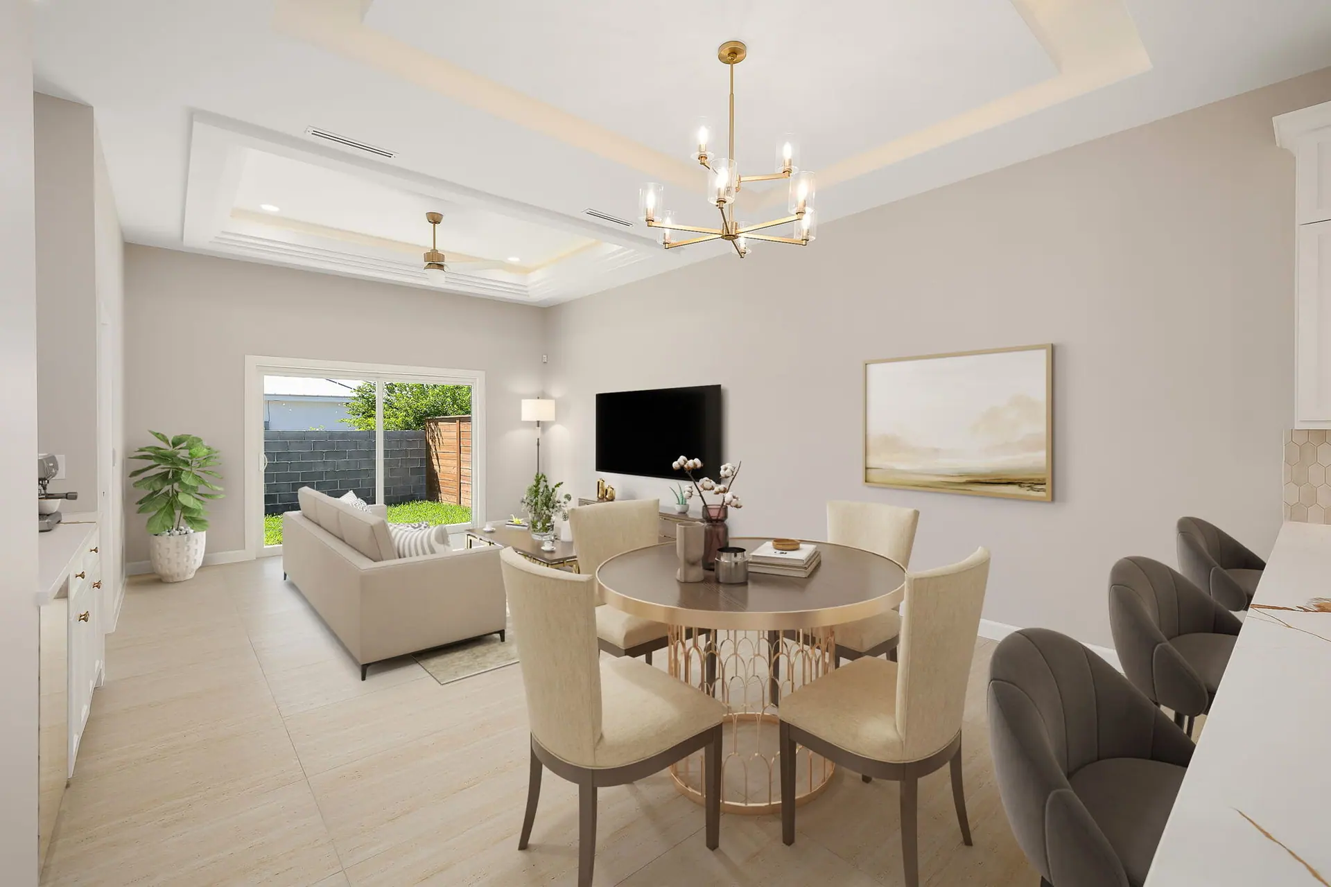 Custom home interior built by Breman Construction in the Rio Grande Valley, TX